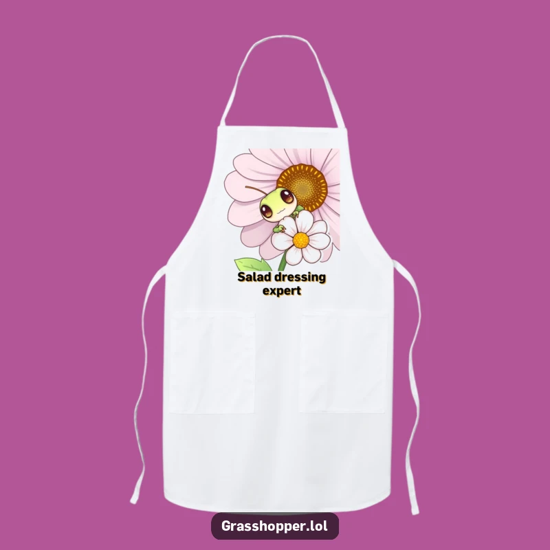 Funny Grasshopper Apron - Playful Kitchen Helper, Humorous Cooking Gift for Chefs