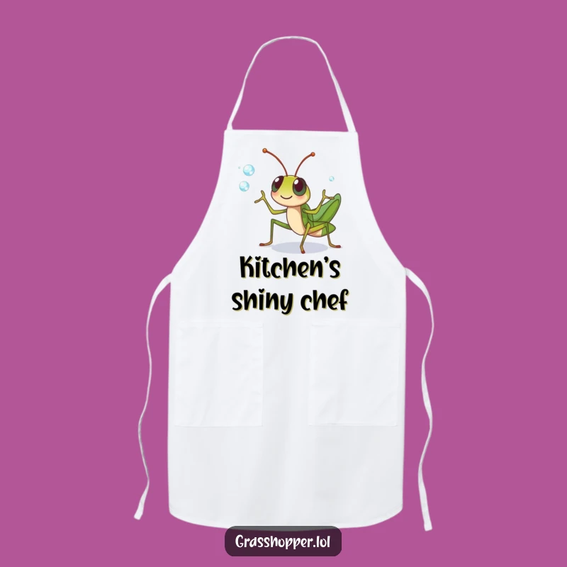 Funny Grasshopper Juggling Apron: Kitchen Skills with Dewdrops!