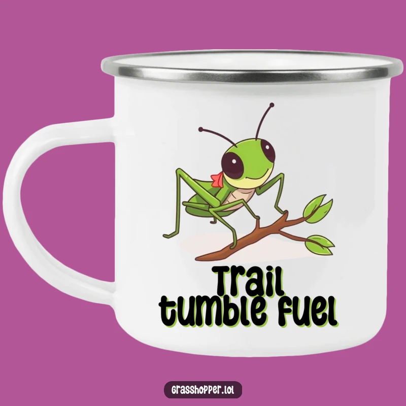 Funny Grasshopper Tripping Camping Mug - Clumsy Adventure Drinkware