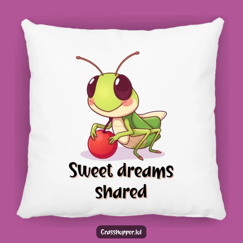 Funny Sharing Grasshopper Pillow: Gentle Comfort, Perfect Gift