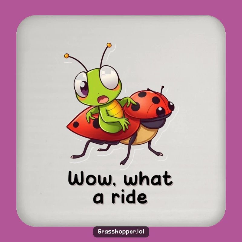 Funny Grasshopper Ladybug Ride Coaster - Protect Surfaces with Surprise