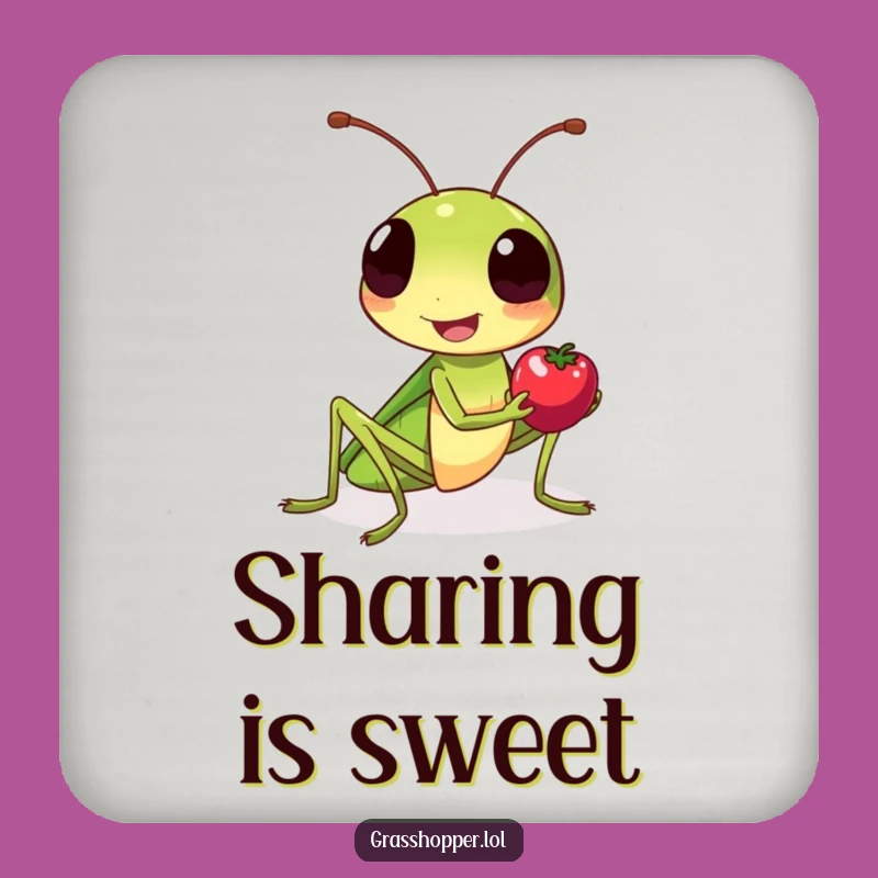 Funny Grasshopper Berry Coaster - Kind & Sweet Table Protection