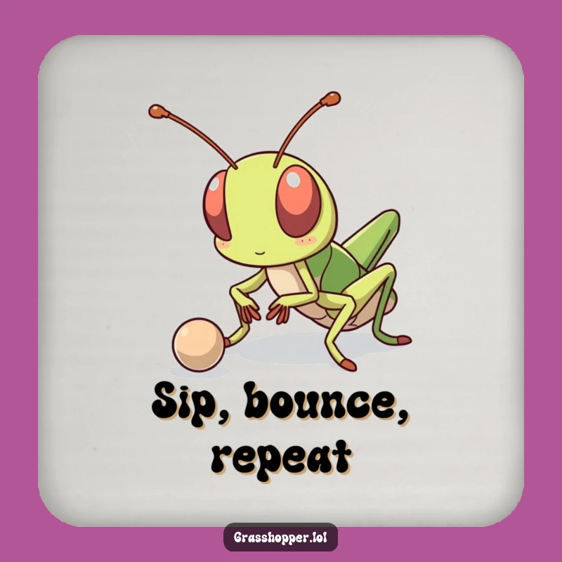 Funny Grasshopper Coaster - Protect Surface with Determined Style
