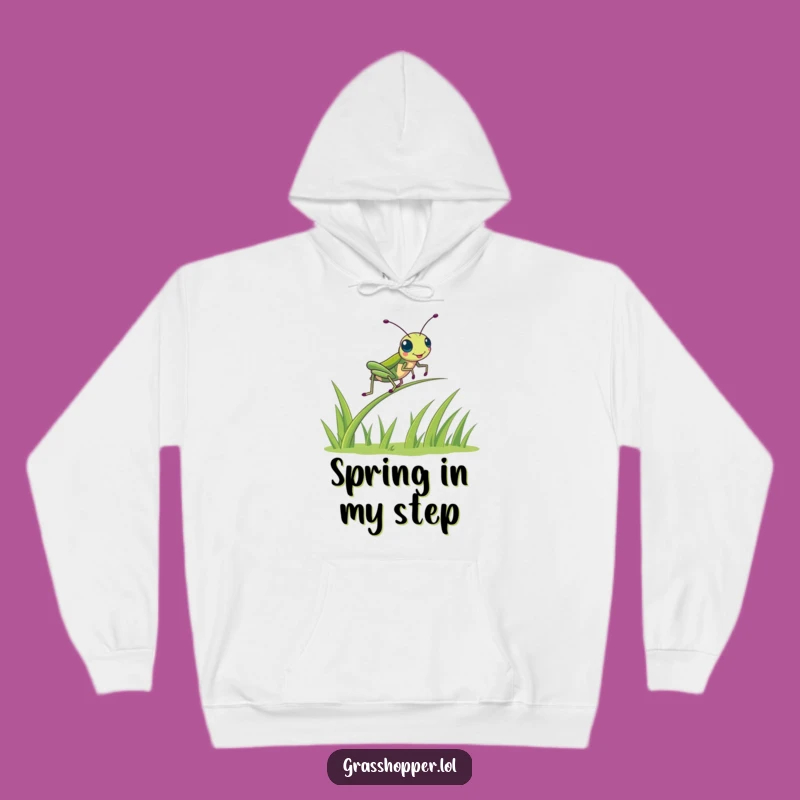 Funny Kawaii Grasshopper Hoodie - Warm Bounce & Joyful Gift