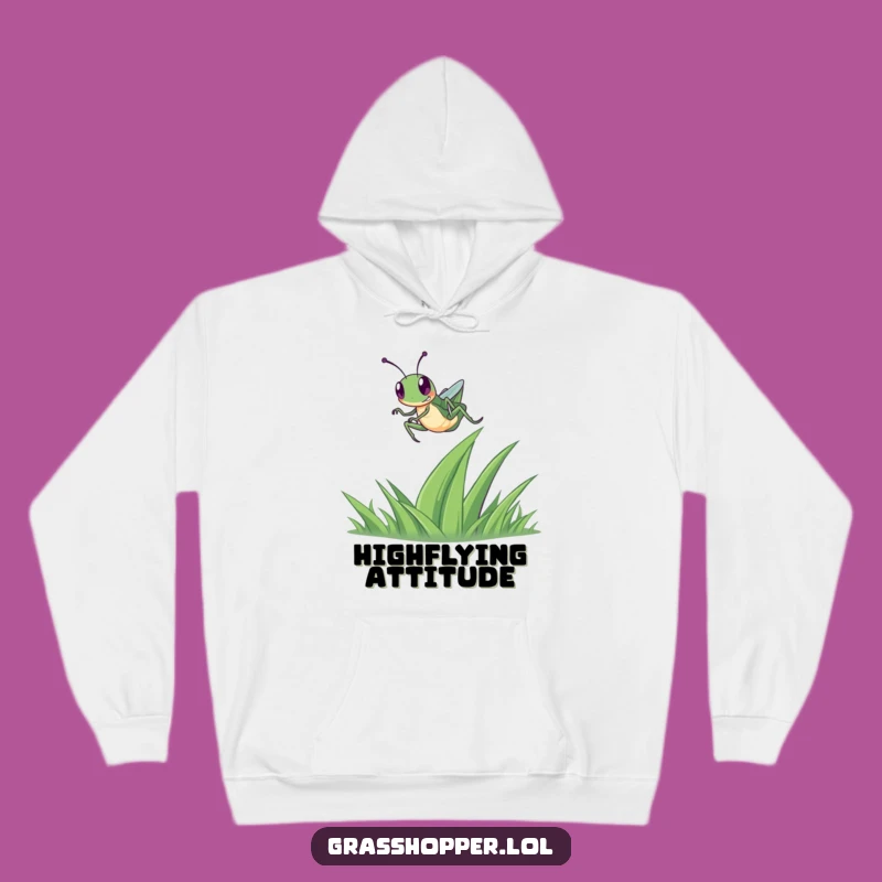 Cozy Funny Grasshopper Hoodie: Happy Leap Comfort Gift