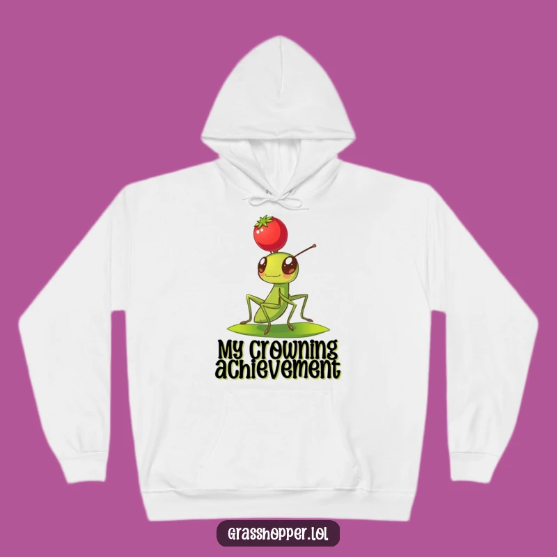 Funny Grasshopper Berry Balance Hoodie - Cozy Insect Balance Sweatshirt