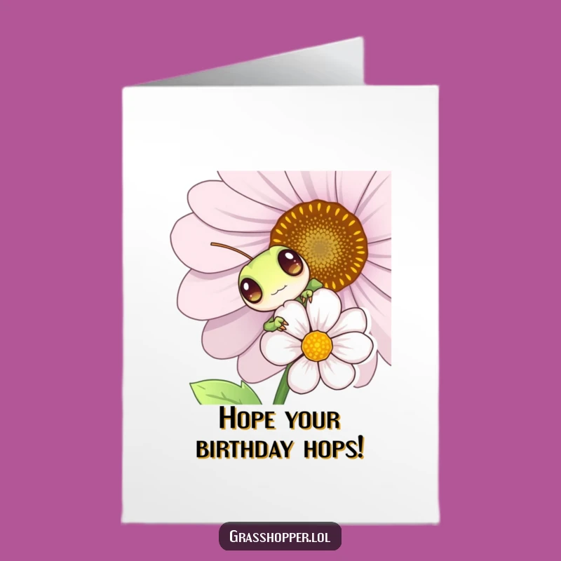 Funny Grasshopper Birthday Card: Free Printable & Playful Eyes for a Laugh