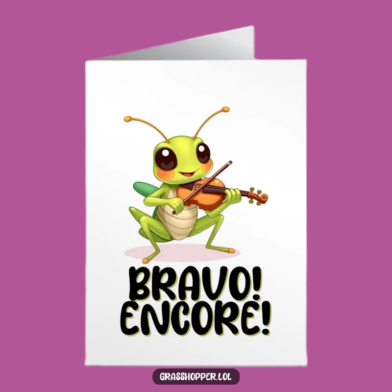Free Printable Grasshopper Congrats Card: Celebrate with a Song Downloadable!