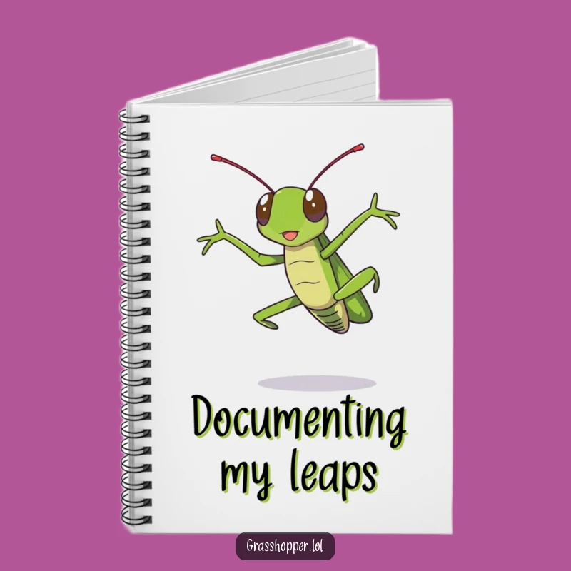 Funny Grasshopper Notebook: Jot Down Ideas with Dramatic Jumps!