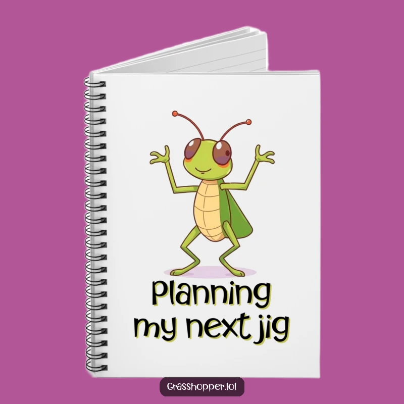 Funny Dancing Grasshopper Notebook: Celebration Notes, Perfect Gift