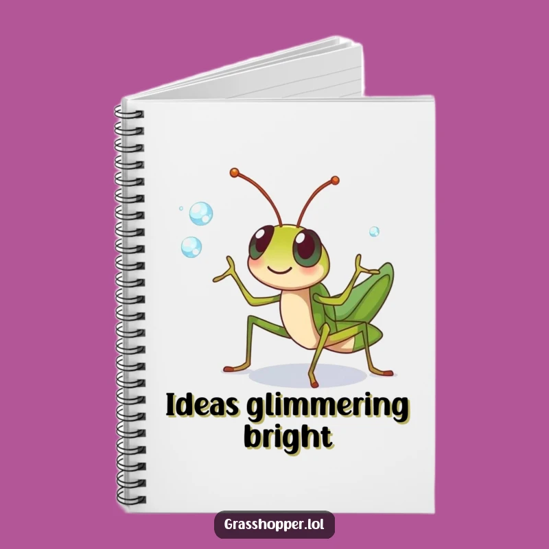 Funny Grasshopper Juggling Notebook: Jot Down Your Best Moves!