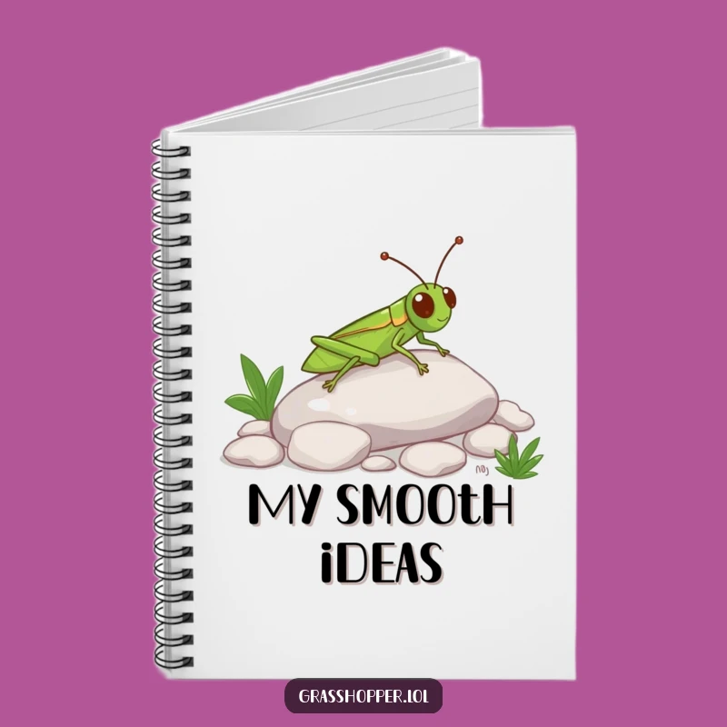 Funny Grasshopper Slide Notebook: Happy Insect Journal, Perfect Funny Gift