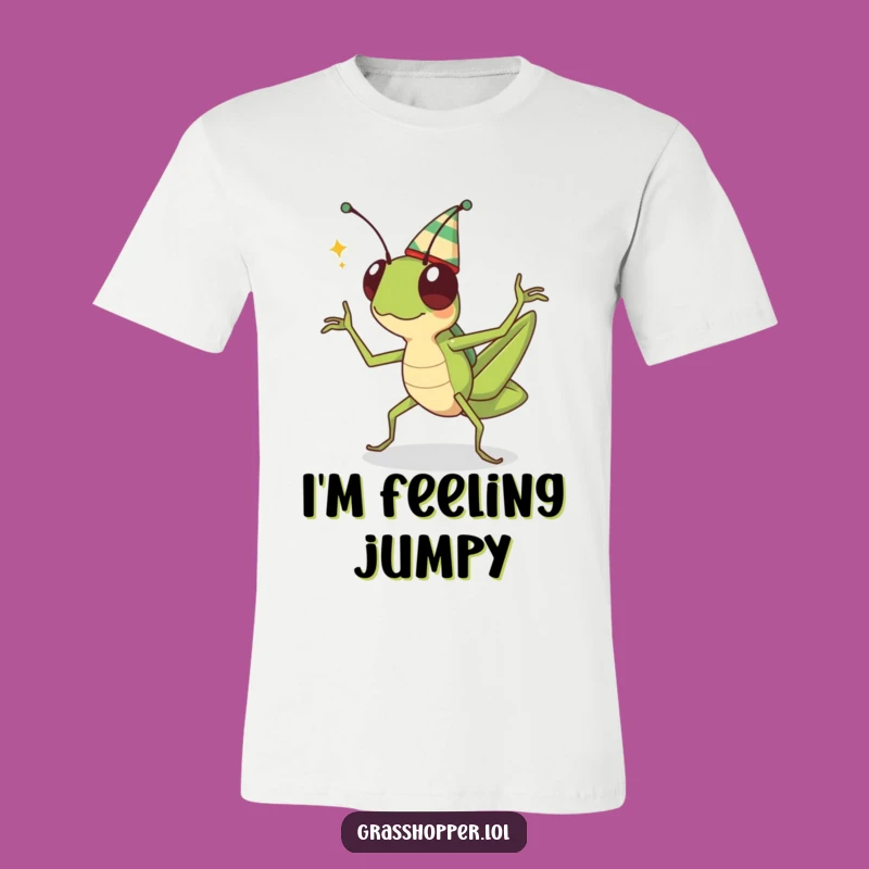 Funny Kawaii Grasshopper Dancing T-Shirt - Cute Party Tee