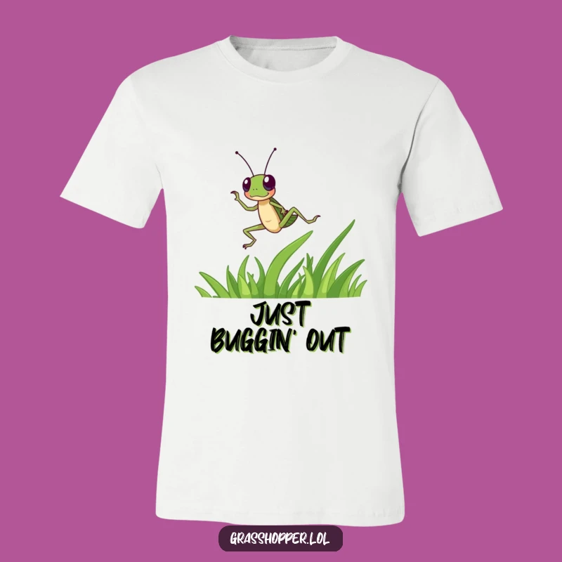 Funny Grasshopper Dancing T-Shirt: Energetic Moves, Fun Gift!