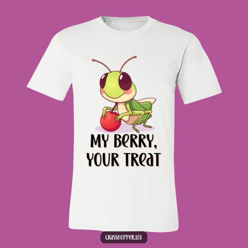 Funny Sharing Grasshopper T-Shirt: Kindness Humor, Perfect Gift
