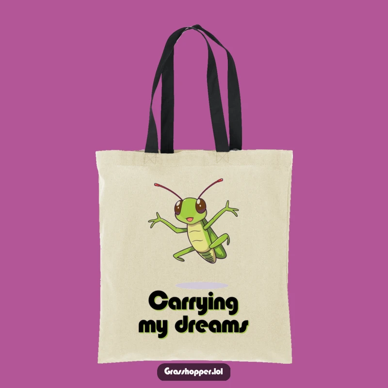 Funny Grasshopper Tote Bag: Carry Your Essentials with Dramatic Flair!